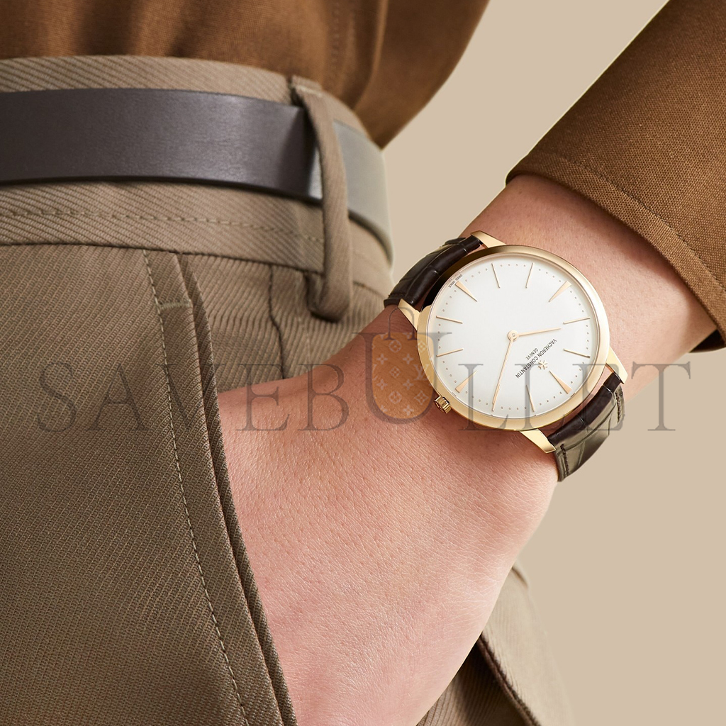 vacheron Co*sta*t*n patrimony manual-winding 40 mm pink gold watch 81180/000r-9159